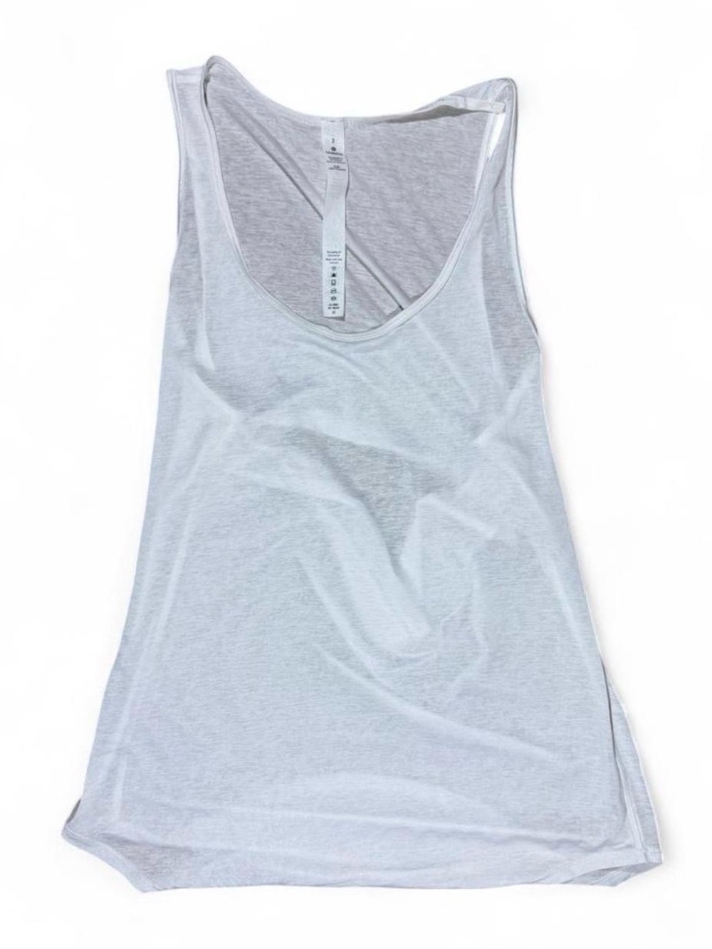 Lululemon Women’s White Align Tank Top Scoop Neck Size 2